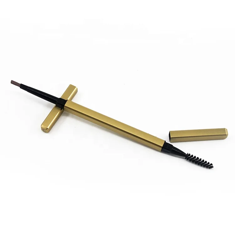 Hot Selling Ebay Eyebrow Pencil Vegan Brow Waterproof 3d Private Label Gold Eyebrow Pencil