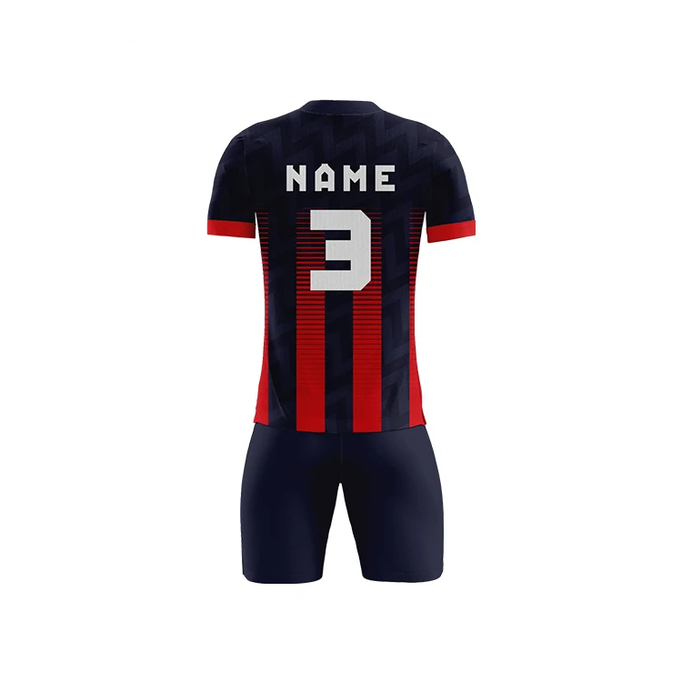 Custom black red soccer jersey football uniform design club soccer uniforms soccer wear