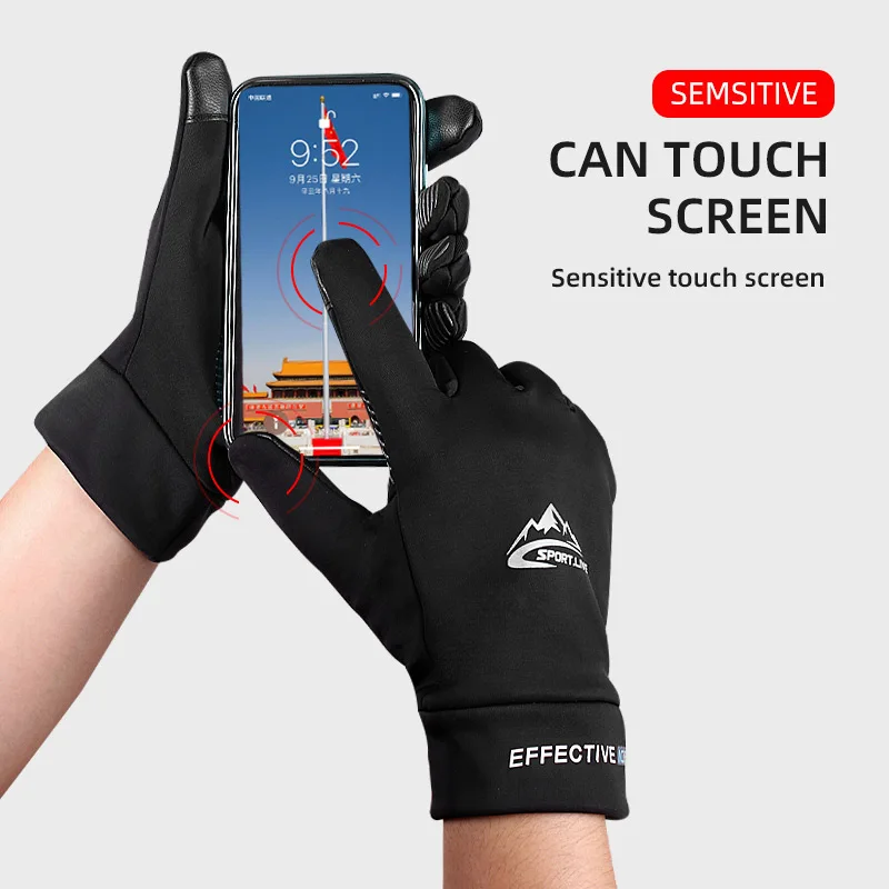 Touch screen sports non-slip gloves autumn and winter outdoor basketball mountaineering cycling cold-proof warm gloves