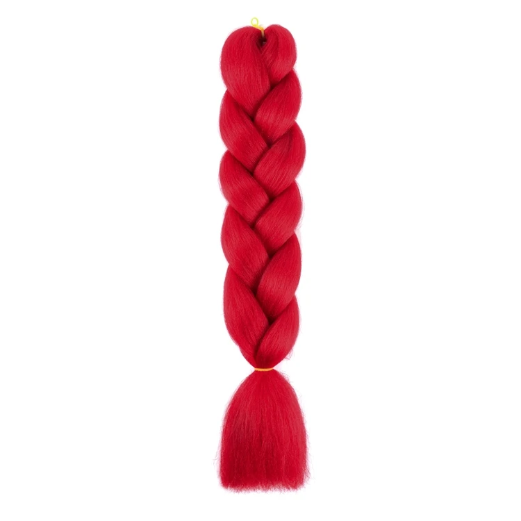 
Factory Supply Attractive Price Multicolor Options High Temperature Silk Big Solid Color Dirty Twist Braid 
