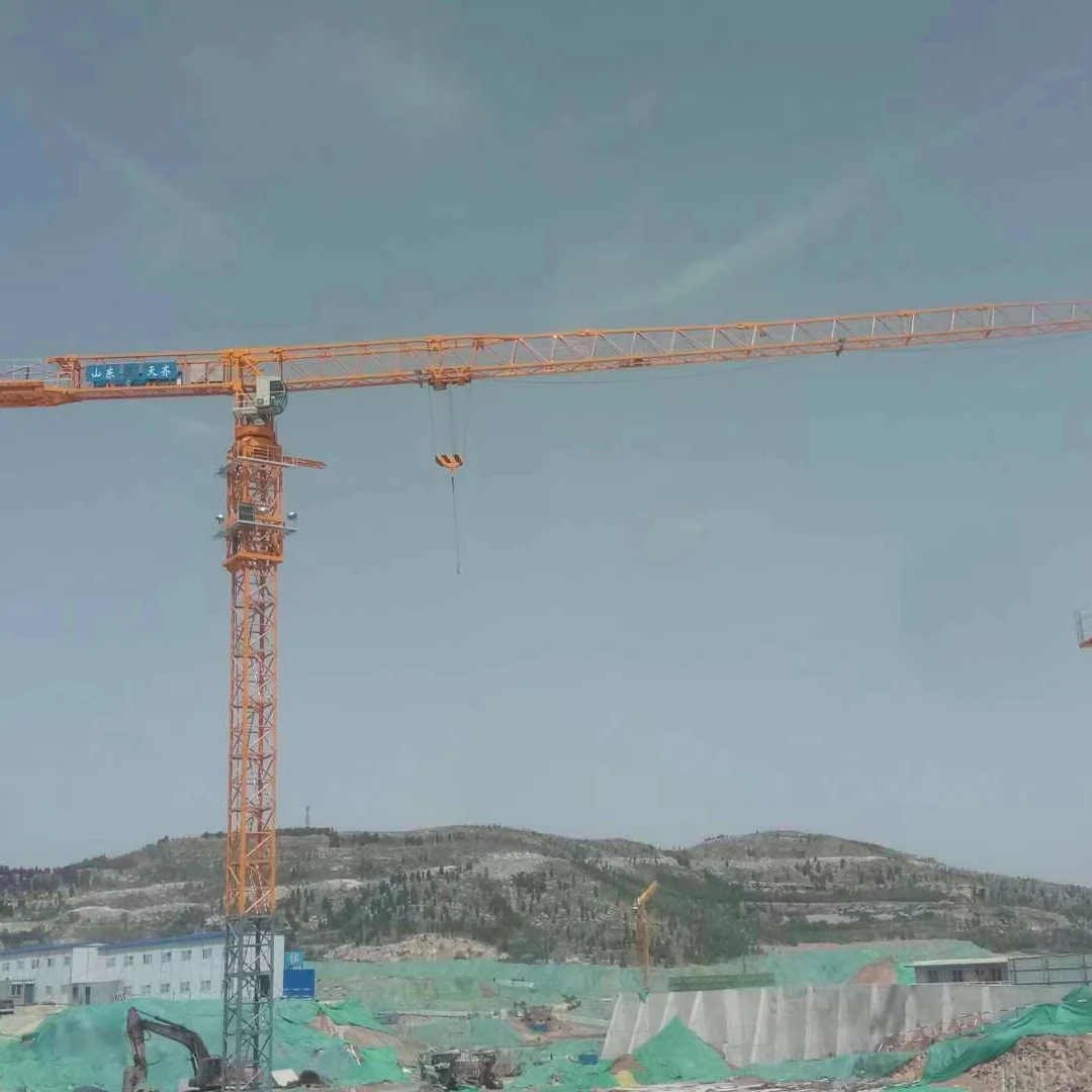 PT7032 Tower Crane with 16 Ton Load Capacity New Condition Construction Industry Featuring Core Components Motor Gear Bearing