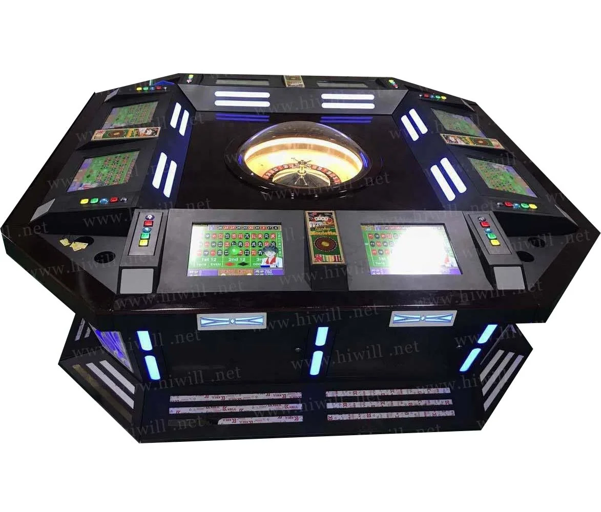 Intelligent 8 player game machine roulette machine electronic roulette machine for sale