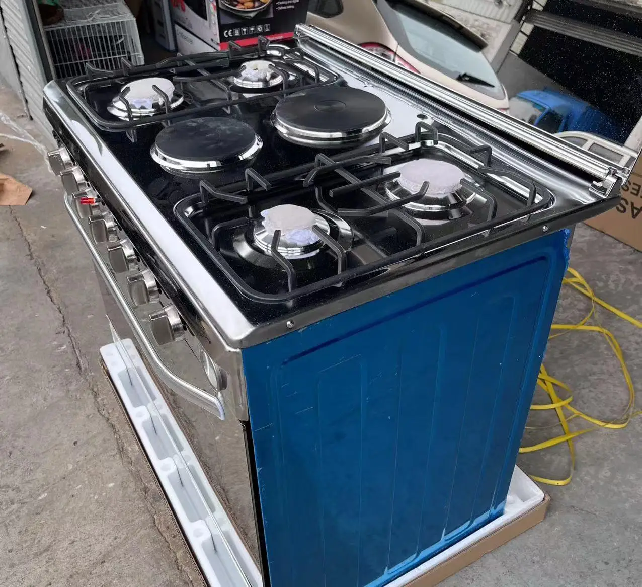 4 Gas stove stove 2 Electric plate electric oven outlet Integrated vertical multi-functional household oven electric oven
