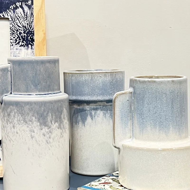 Ceramic Flower Blue Vases Bulk Unique Vases