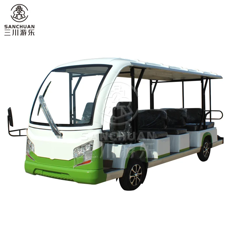 14 Seater Sightseeing Car Tourist Electric Shuttle Bus