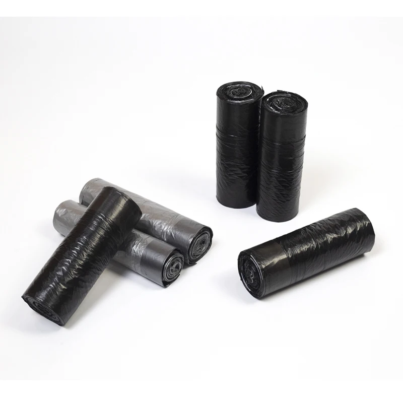 Eco Friendly Rubbish Garbage Bag Roll Heavy Duty Compostable 60 55 33 30 13 Gallon Biodegradable Plastic Drawstring  Trash Bag