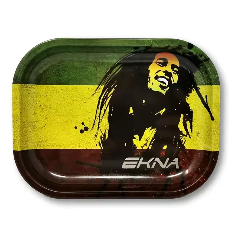 2024 Small Size Rolling Tray 18*14cm Serving Tray Custom Logo Metal Rolling Tray