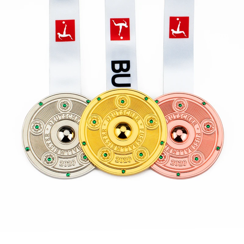 In stock 2020/2021 Bundeslig A Championship medal Germany metal gold medal fans collections medals