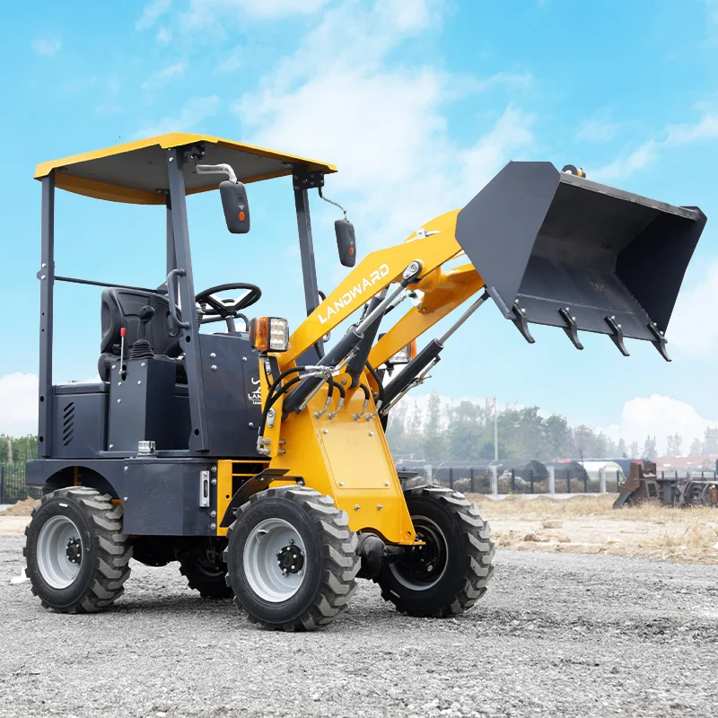 LANDWARD 605E 4WD Small Electric Loader Slope Descent All Terrain Off-Road Battery Electric Loader with Multiple Accessories