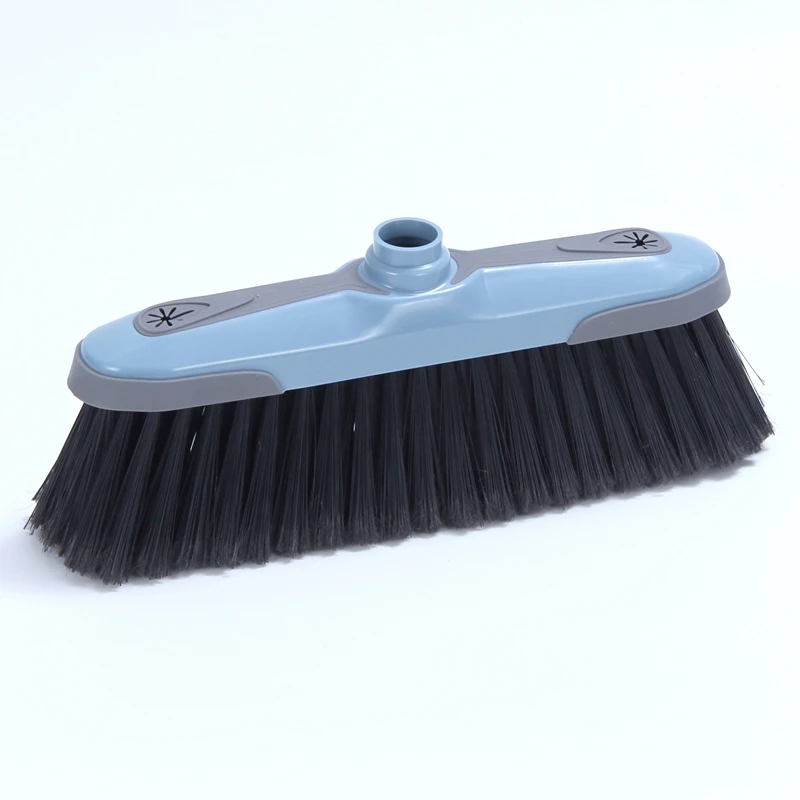 Kitchen garden cleaning plastic broom head for floor clean can match long wood handle