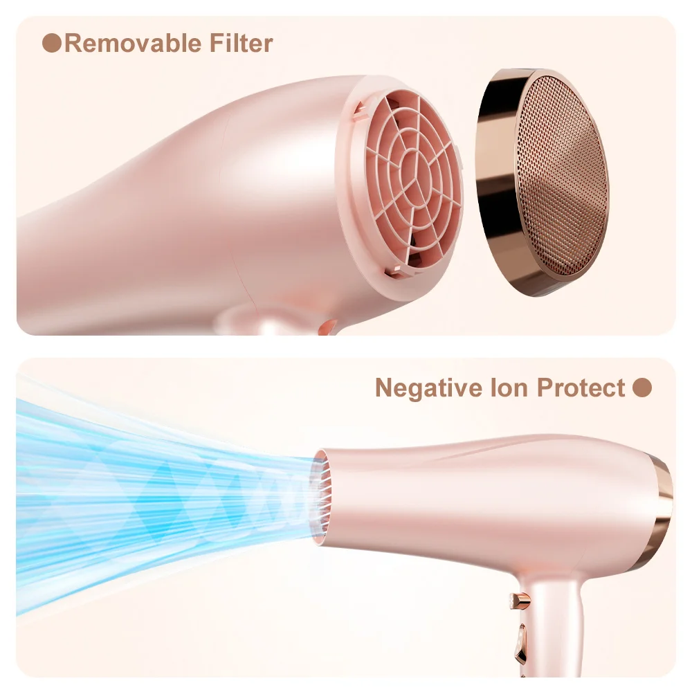 Good Quality Smart Motor Salon 2200w Super Mini Portable Travel Hotel Professional Salon High Speed Blower Machine Hair Dryer