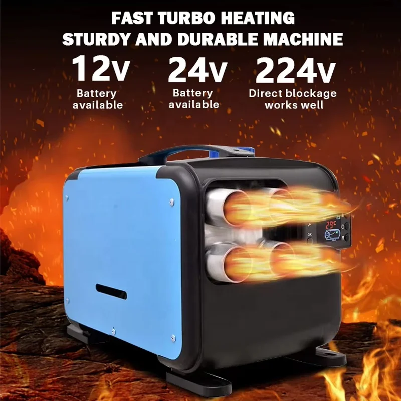 Camping Heatersrectangular Air Diesel  Home Van Car Truck Boat Tent 12V 24V 220V All In One 5KW