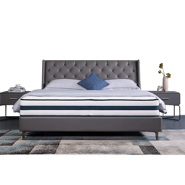china natural contemporary european style hotel double twin size tufted bedroom set furniture for sale