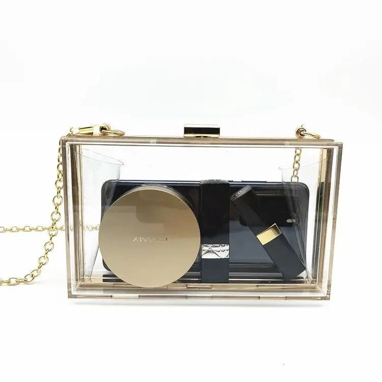 2019 hot sale clear acrylic wedding evening clutch women clutch bag