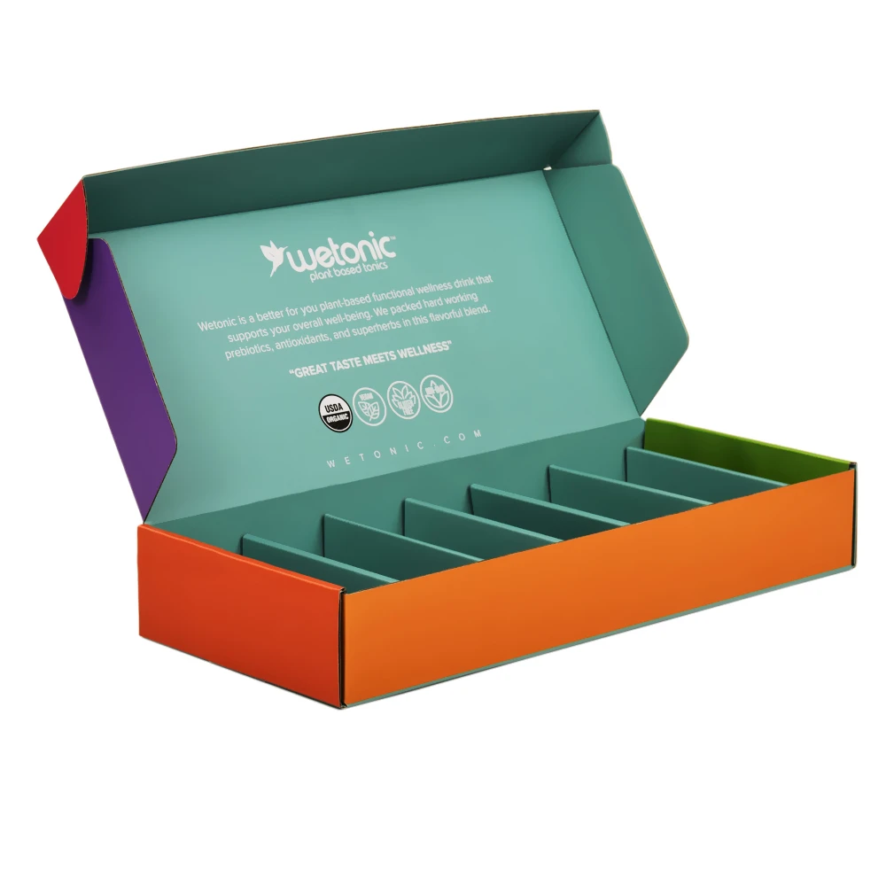 Custom Carton Product Divider Insert Mailer Shipping Box With Corrugated Insert