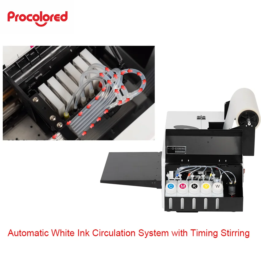 Free Shipping Procolored Small Dtf Printer A3 XP600 DTF L1800 With Heat Press Machine And Oven For Tshirt Hoodies Printing