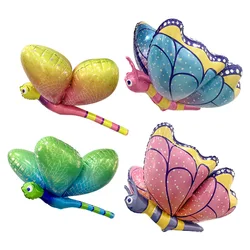 New Birthday Party 3D Butterfly Frog Ladybug Aluminum Foil Balloon Wholesale