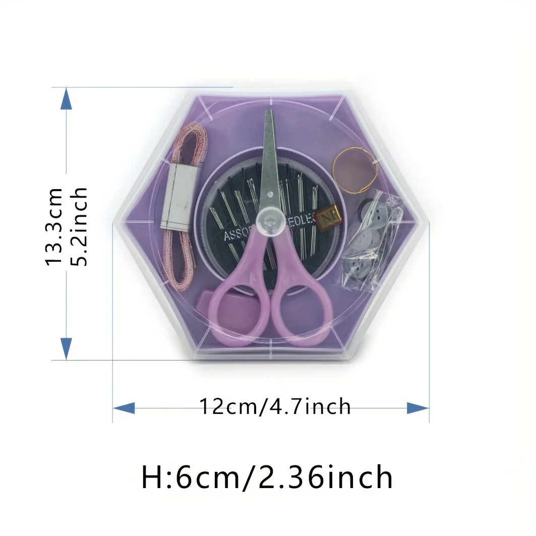 Portable Travel Home Needle and Thread Storage Box Set Sewing Kit