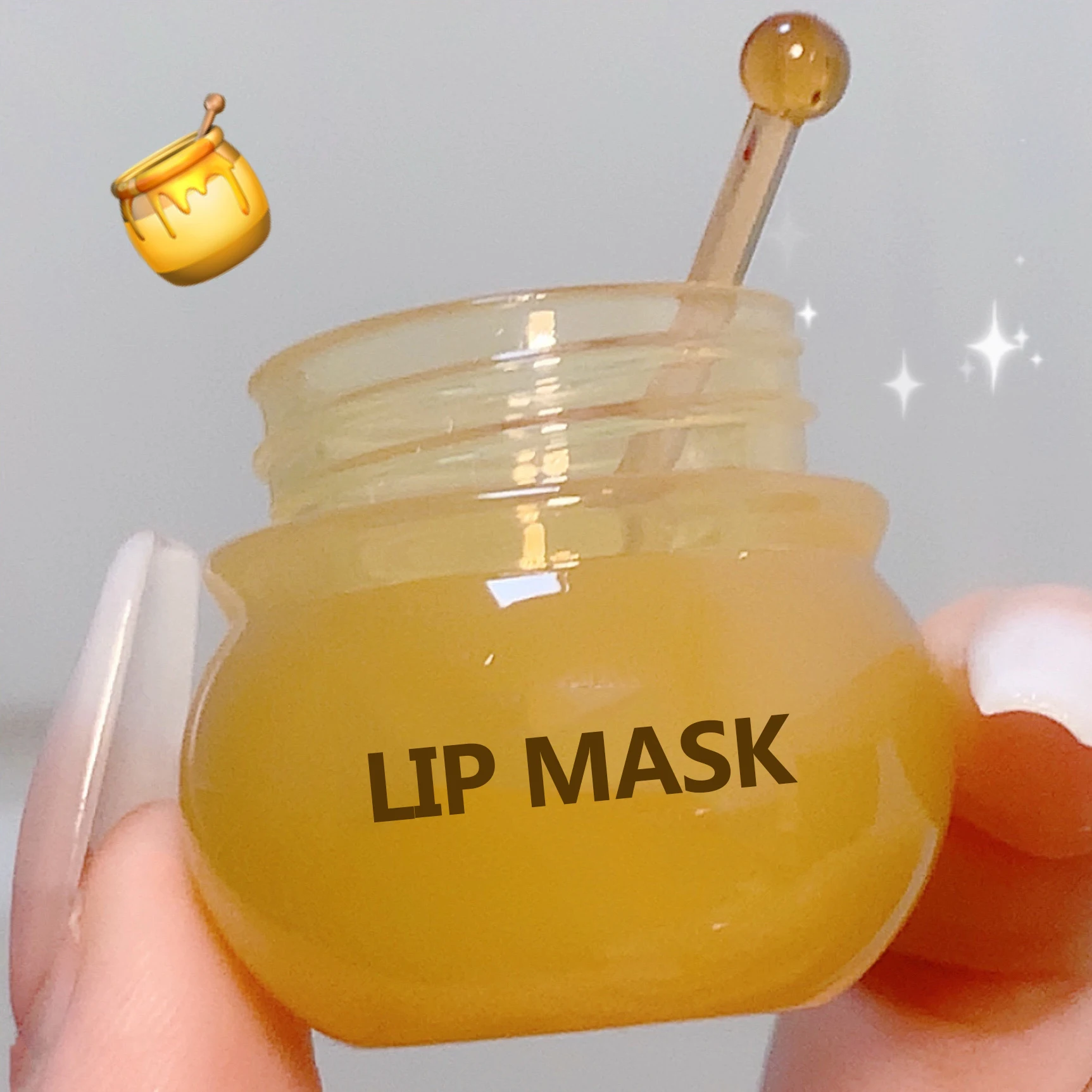 Clear lip balm wholesale package lips mask cheap free sample honey Jars with balms