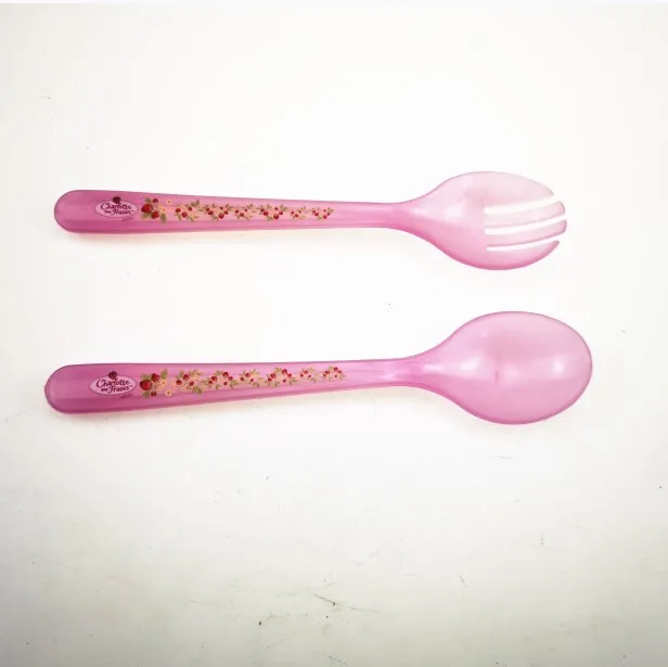 serving plastic salad tools Cutlery Spoon Salad Server Set spoon set