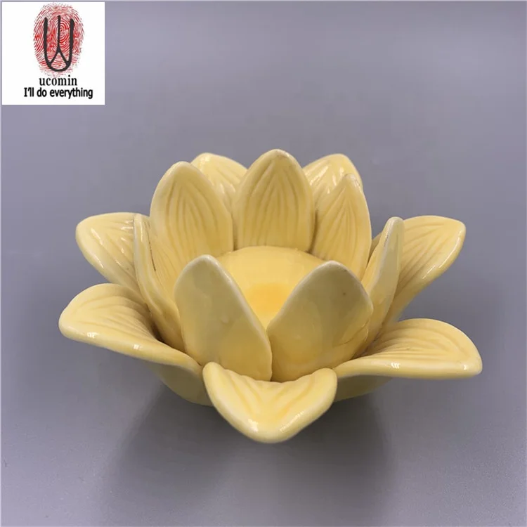 
BUY 2 GET 1 FREE Original New Amazon wedding table produced in Dehua ceramic flower candle 
