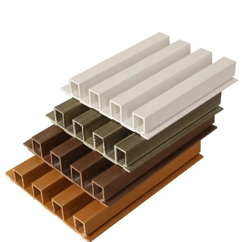 Heat insulation wood grain interior WPC PVC plastic decoration wall cladding hotel panel