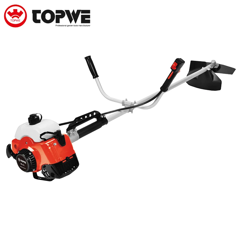 TOPWE High Efficiency Garden Tools Gasoline Cordless Grass Trimmer 2-stroke Brush Cutter