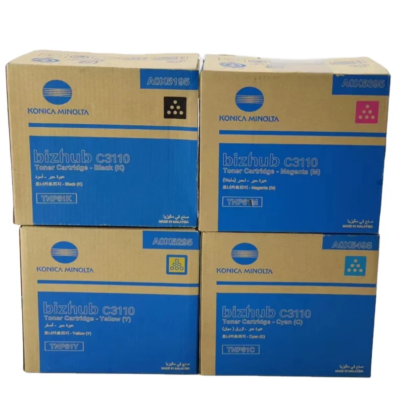Оригинальный тонер-картридж TNP 51 bizhub C3110 A0X5195 A0X5295 A0X5395 A0X5495 konica minolta TNP51 3110