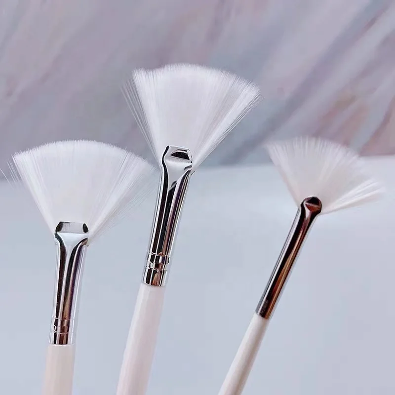 Custom  Logo Soft Facial Applicator Brushes Tools for Peel Glycolic Mask Makeup Facial Brushes Fan Masking Brushes