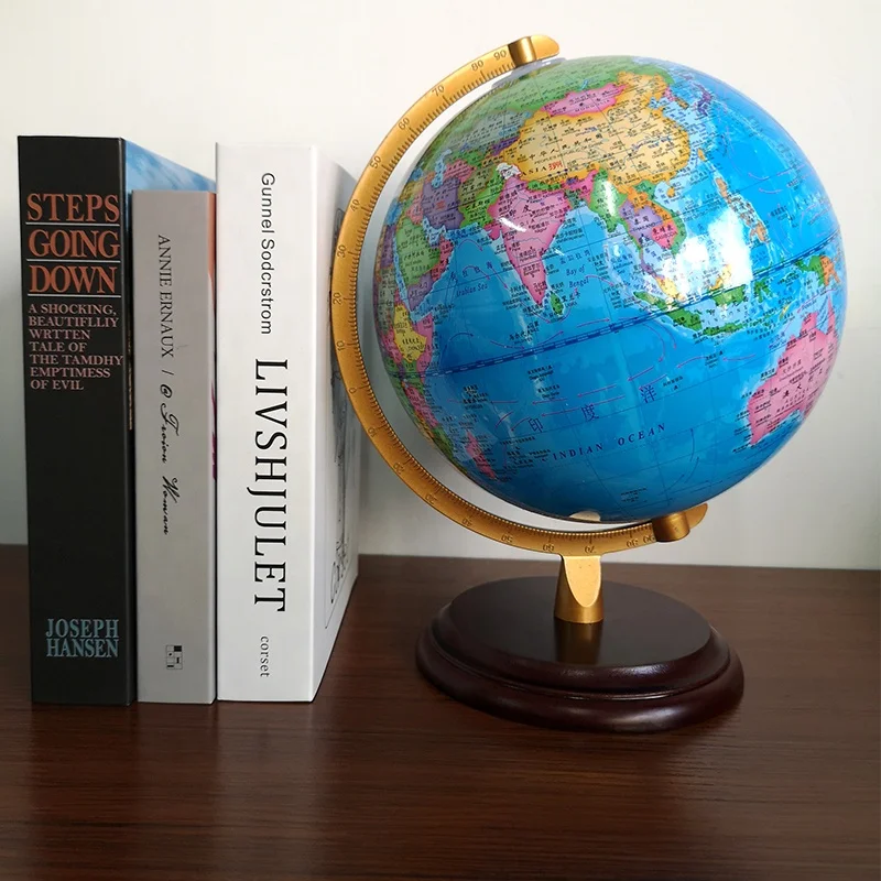 Educational World Map Globe Geography Teaching Aids 20 25 32 cm Diameter Illuminated Globe with LED Lighting