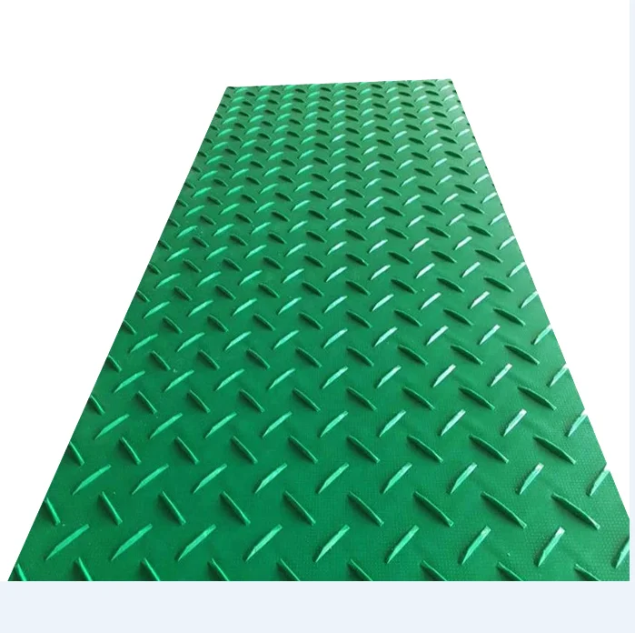 customized logo 4x8 plastic ground protection mats manufacturers excavator road mat
