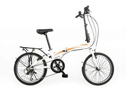 Wholesale ready stock steel frame 7 speed foldable city 20 inch folding bike for aduls
