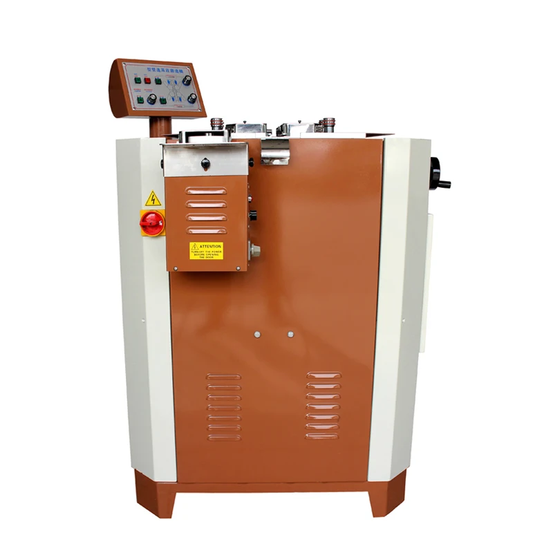 Four wheeled leather belt edge grinding polishing punching machine