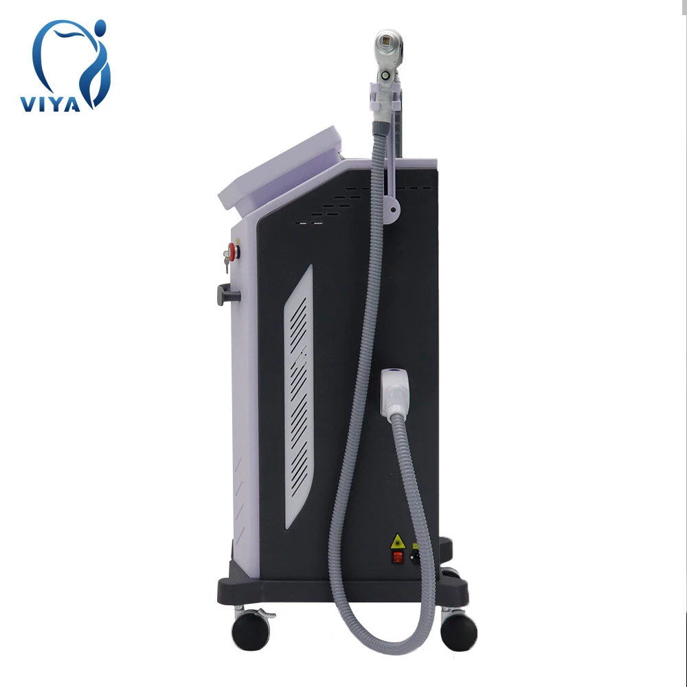 3 in 1 755 1064 808 Skin Tightening pico laser machine diode laser hair removal  handpiece machine tattoo removal laser machine