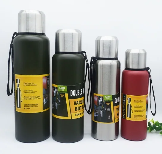 HDT Russia 500ml custom portable termos drinking food water bottle sport travel  stainless steel vacuum flask insulated tumbler