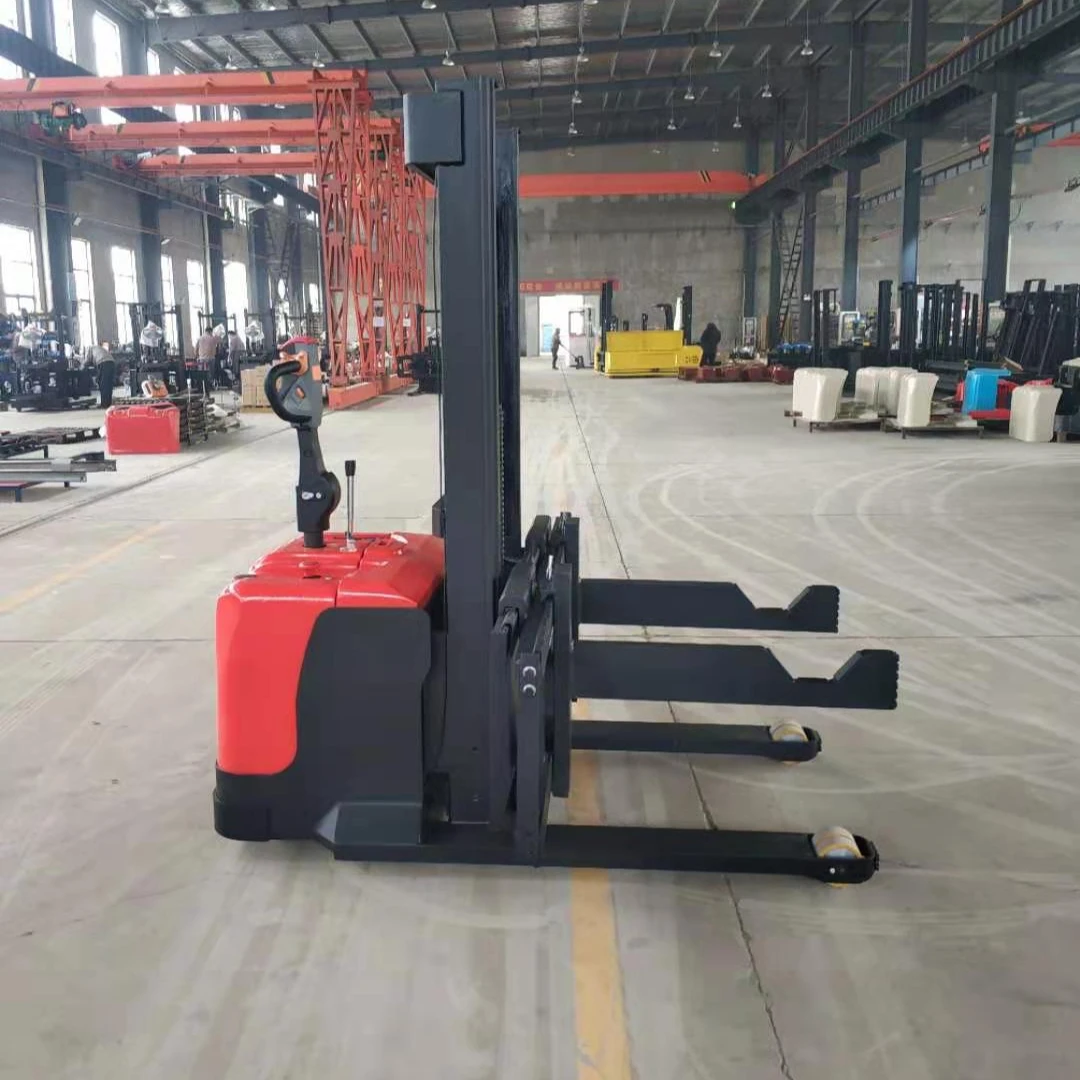 
Traddle type electric stacker double lift cyclinders AC/DC motor stepless speed control 