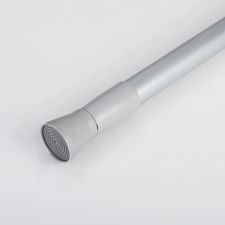 Iron Custom Size/Color Rod for Bathroom Aluminium Bath Curtain Rod 110-200CM Spring Tension Shower Rod