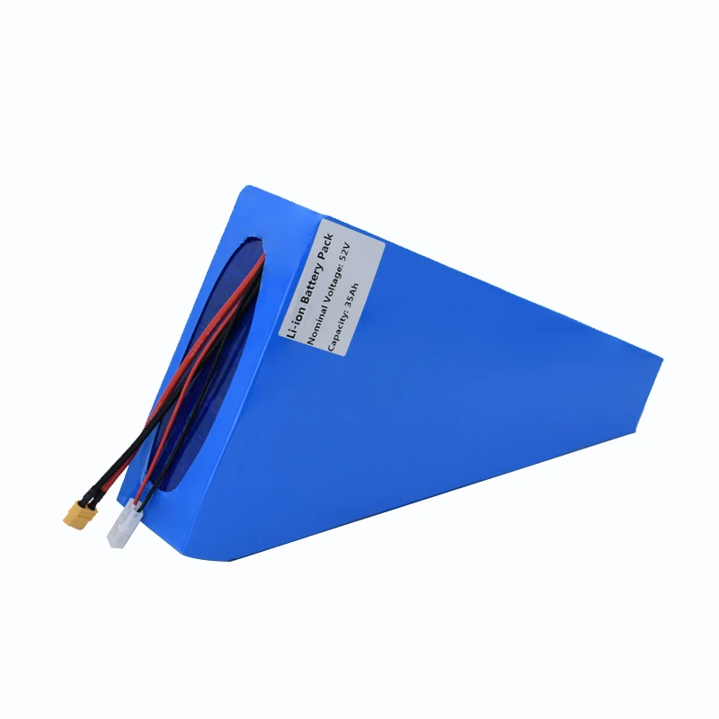 New Arrival Customized 48V to 72V 15Ah 17Ah 20A to 40ah Rechargeable Triangle Lithium Ion Battery Pack for Mountain Ebike