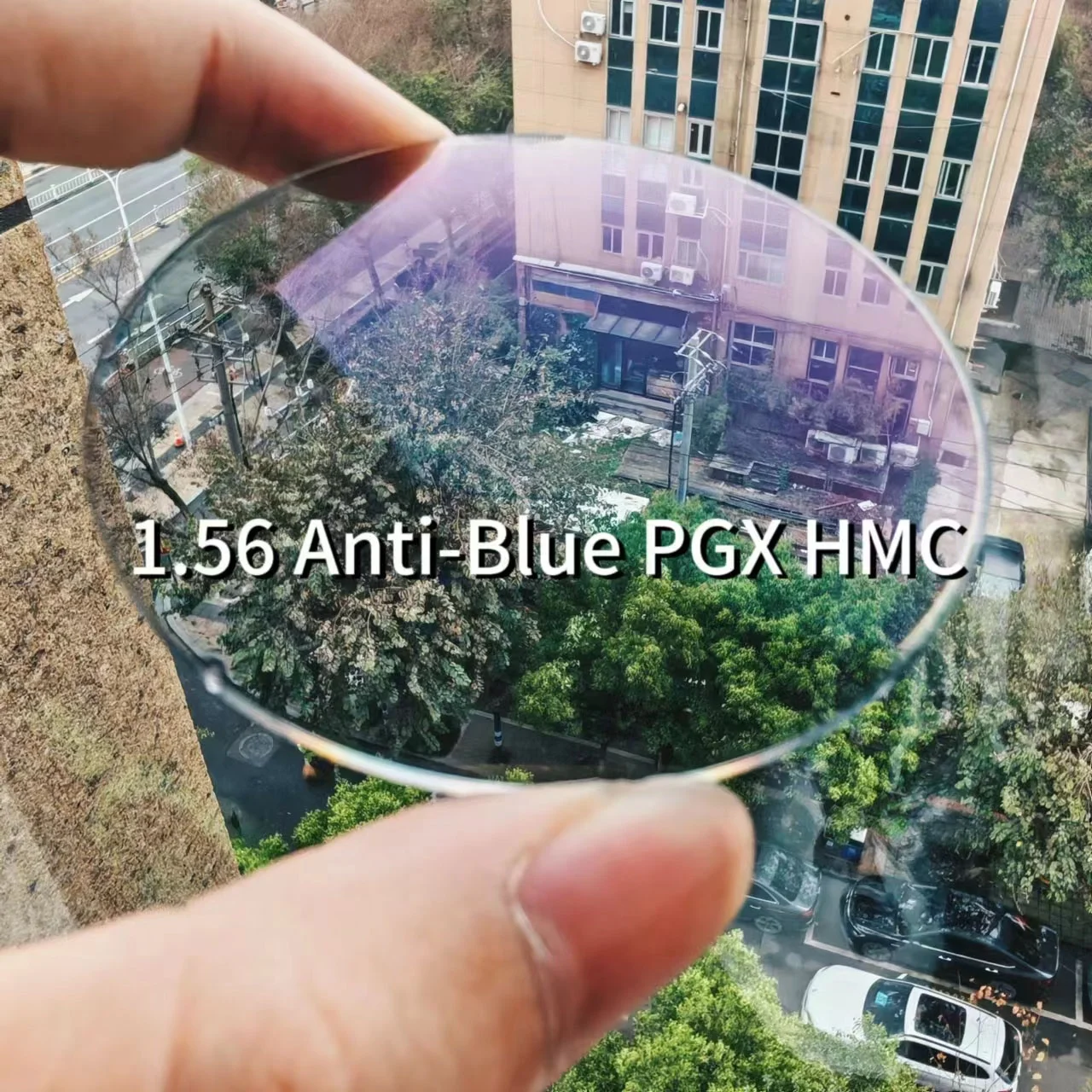 1.56 Anti-Blue Photogrey HMC Blue Cutting PhotoChromic Grey Green Coating Single Vision Optical Lenses