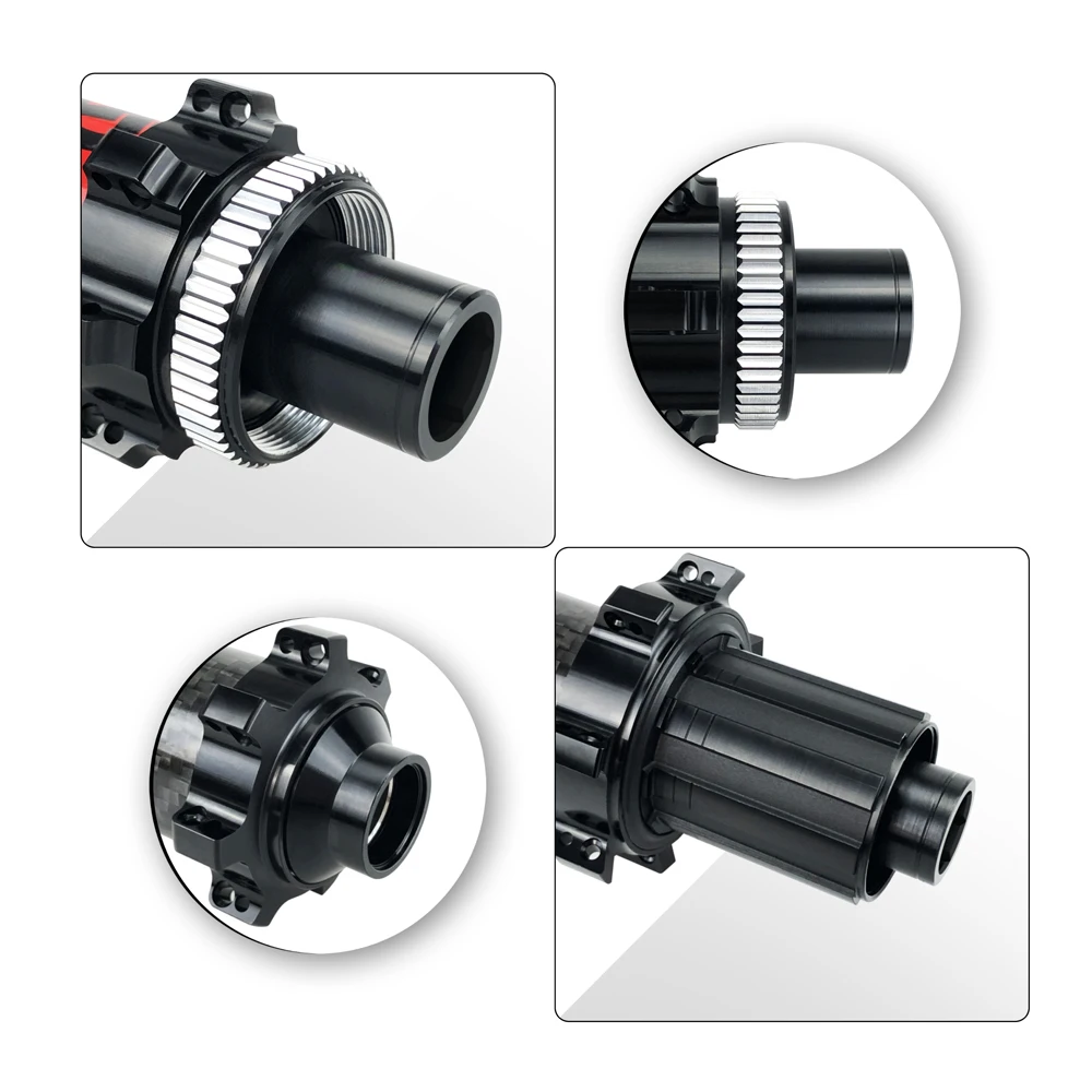 8 9 10 11 12 13S Sealed Bearing Carbon Fiber 32H Straight-pull Mountain Bike Bicycle Hubs for MTB Wheelsets