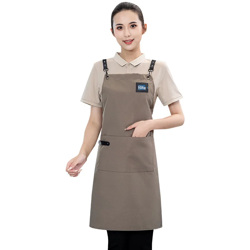 Denim Apron Embroidery Waterproof Work Tool Apron Canvas  Apron Custom Logo