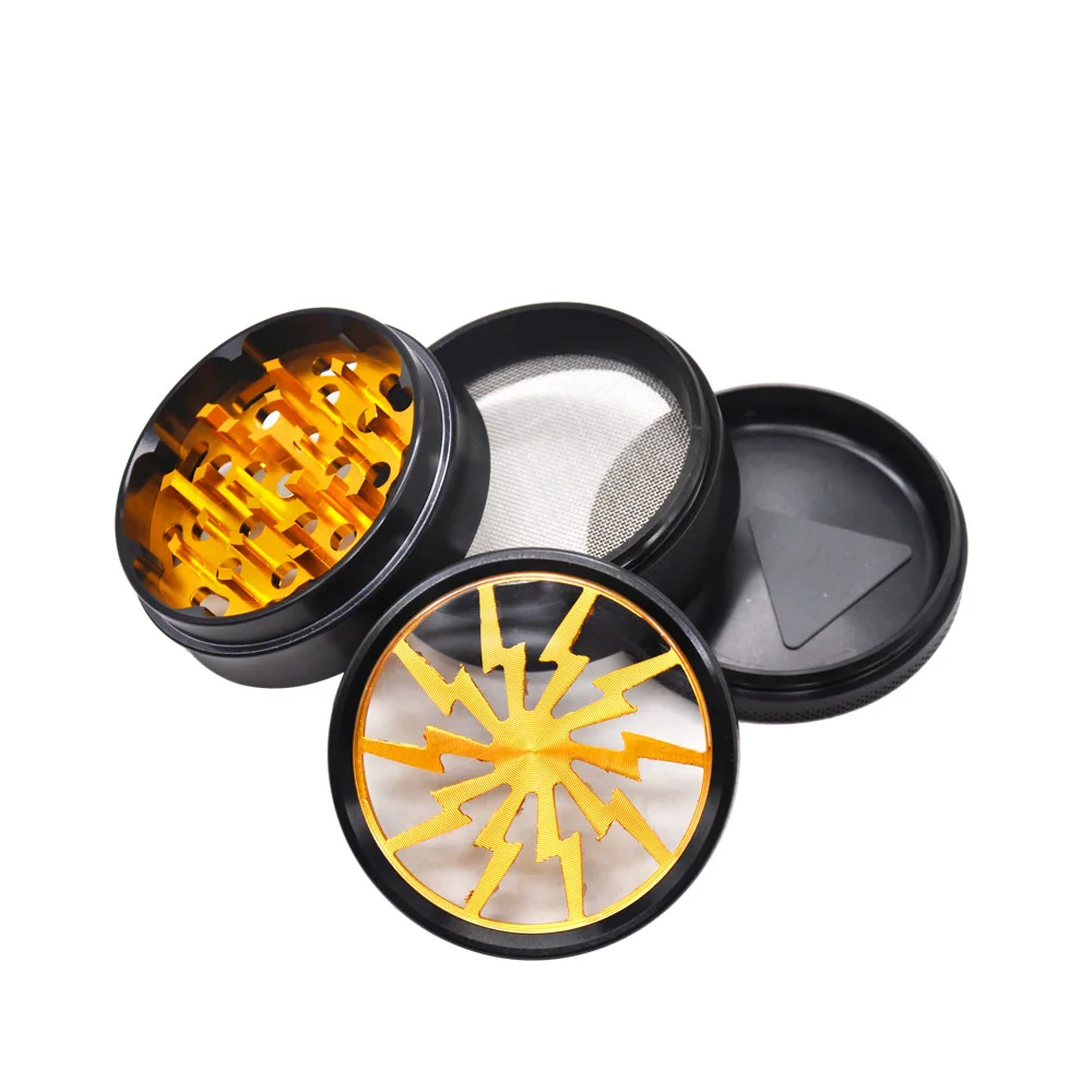 
Superfine 63mm Dust Cover Unique Herb Home Use Nuts Smoke Grinder Aluminum 