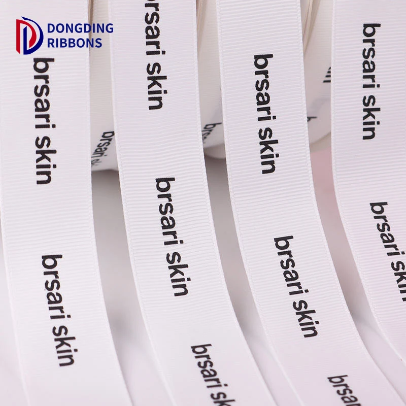 Wholesale Factory Direct High Density 25mm Polyester Ribbon Customized With Logo Gift grosgrain Ribbon For Packing