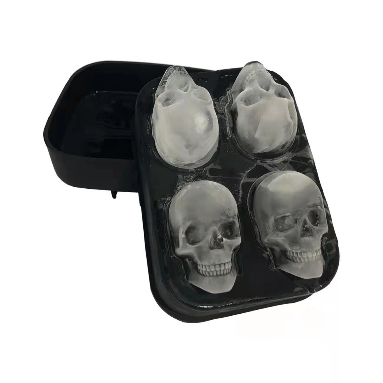 Wholesale 3D Silicone Ice Cube Trays Mold High Grade Ice Cube Maker for Whiskey Cocktails