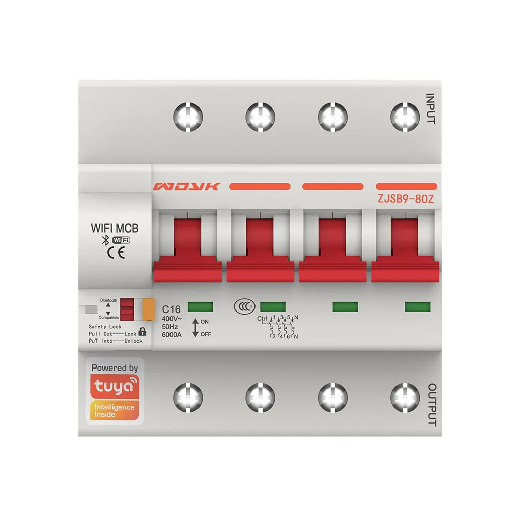 SZMYQ MCB Tuya Smart Home Products Zigbee Remote Power On/Off Miniature Circuit Breakers With Power Meter 1P