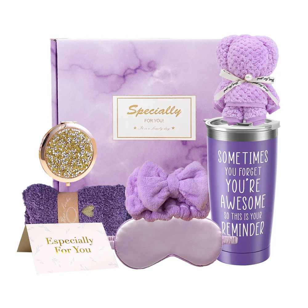 Relaxation Tumbler Encouragement Basket Box Get Well Soon Women Spa Self Care wedding favors Gift Set Graduations Christmas item