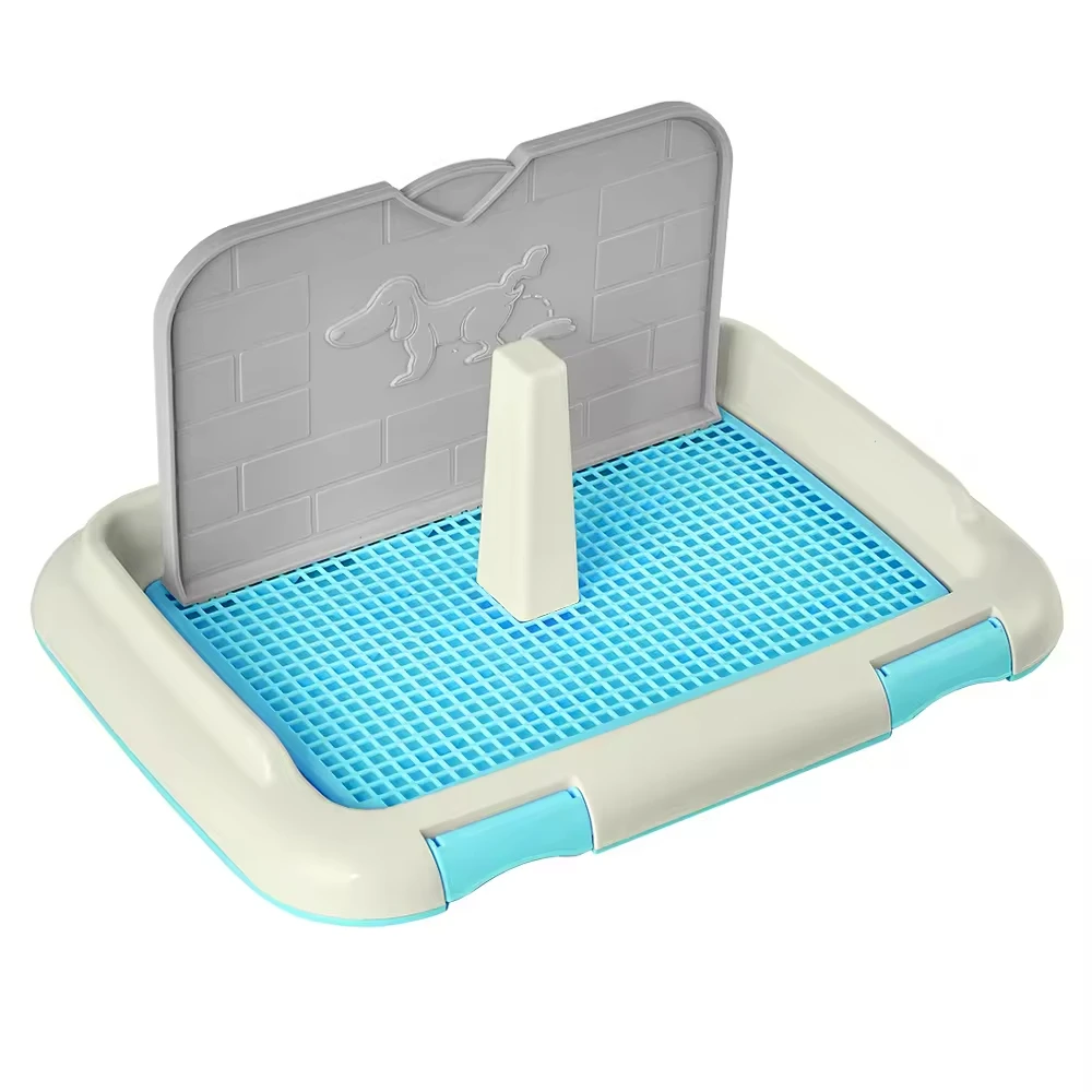 MMG Eco Friendly Pet Dog Toilet Dog Puppy Potty Training Tray Indoor Pet Dog Toilet With Anti-Splash Fence