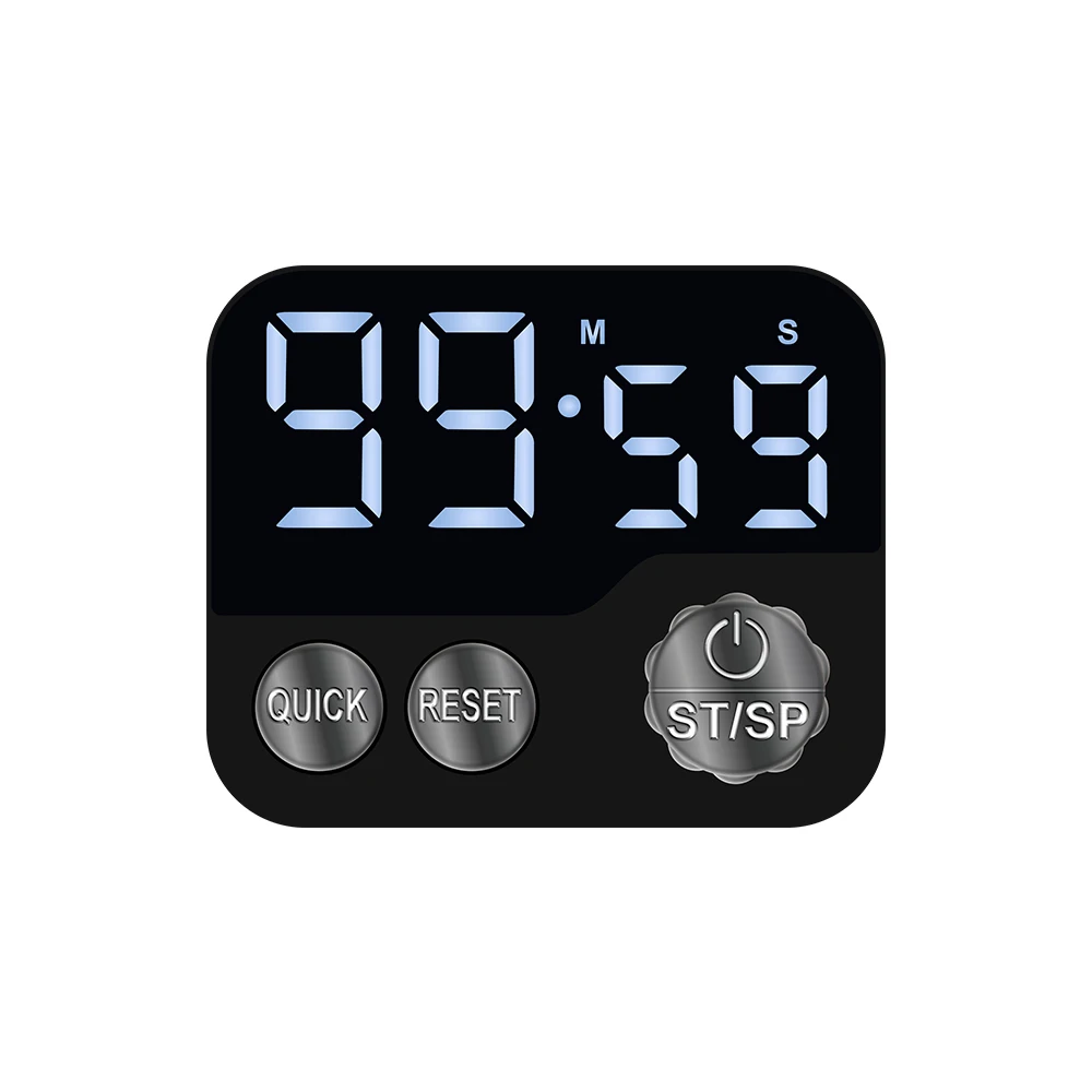 EMAF Class Magnet Study Timers Potty Training Silent Simple Timer Teachers Classroom Handheld Magnetic Digital Timer for Kids