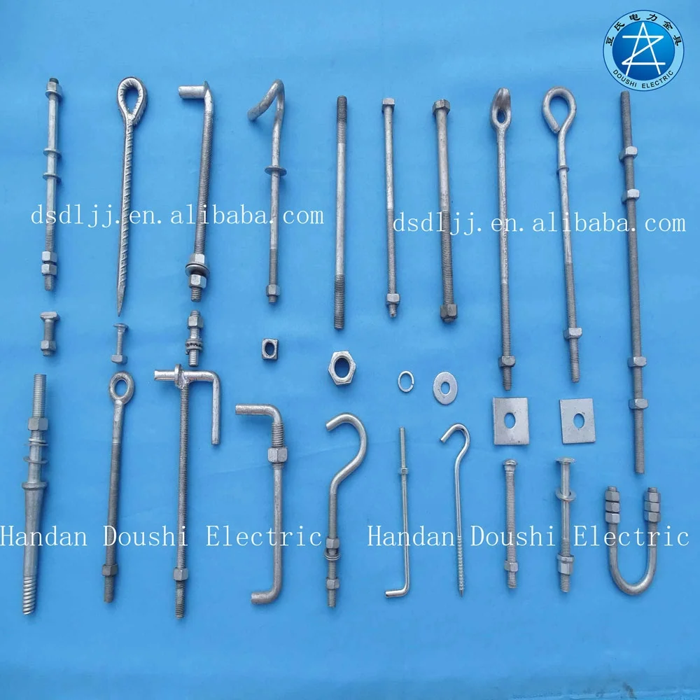 China factory wholesale  L J type steel anchor bolt Natural color carbon steel fastener