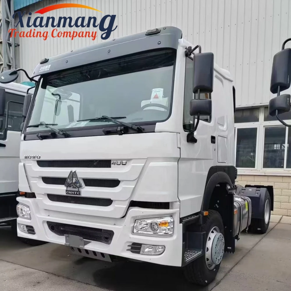 Up To Date Tractor Truck 10 Wheel 6X4 380HP 400HP 420HP 40t Sinotruk HOWO Container Cargo Trailer Tractor Head Truck Price